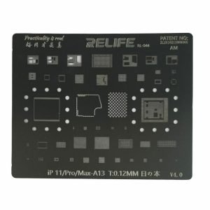 iPhone 11 A13 RELIFE Stencil Agujero Cuadrado