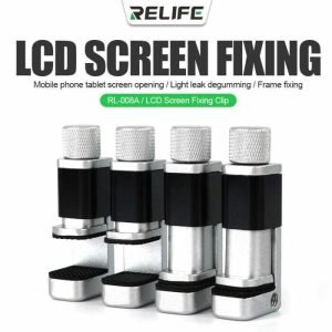Set 4 Prensas Aluminio Sujetadores de Pantallas RELIFE RL 008A