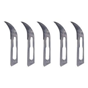 Set 25 Cuchillas Bisturi Acero al Carbono Corte Curvas