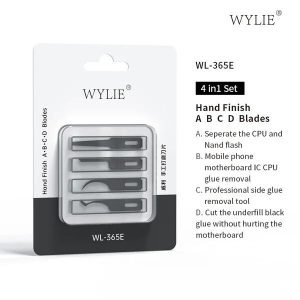 Set 4 Cuchillas WYLIE Wl-365e Quitar Resina Surtidas ABCD Blades