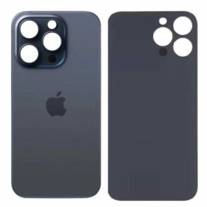 Tapa Trasera iPhone 15 Pro Big Hole AZUL
