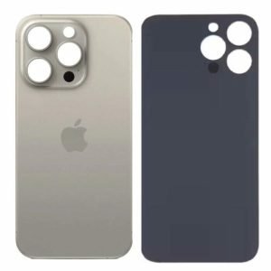 Tapa Trasera iPhone 15 Pro Big Hole NATURAL