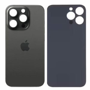 Tapa Trasera iPhone 15 Pro Big Hole NEGRO