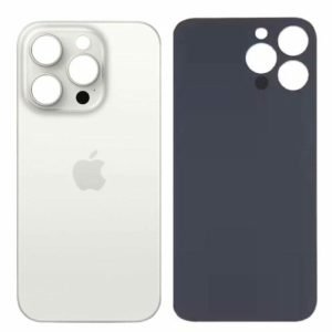 Tapa Trasera iPhone 15 Pro Max Big Hole BLANCO