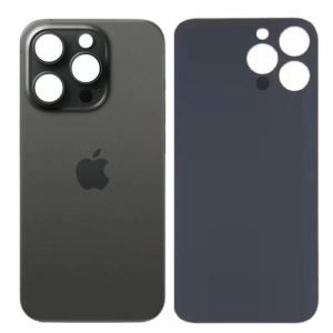 Tapa Trasera iPhone 15 Pro Max Big Hole NEGRO
