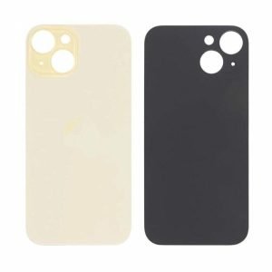 Tapa Trasera iPhone 15 Plus - Big Hole AMARILLO