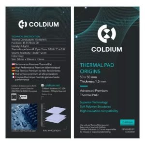 Pad Térmico Coldium Origins 50x50x1.5mm