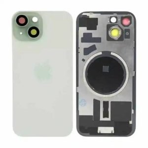 Tapa Trasera iPhone 15 - con Lentes de Camaras - VERDE