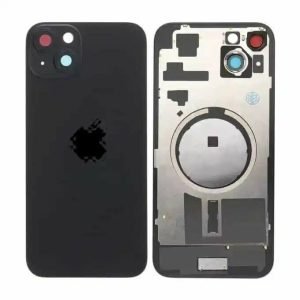 Tapa Trasera iPhone 15 Plus - con Lentes de Camaras - NEGRO