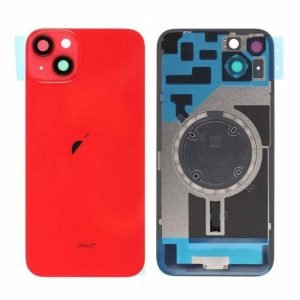 Tapa Trasera iPhone 14 Plus - con Lentes de Camaras - ROJO