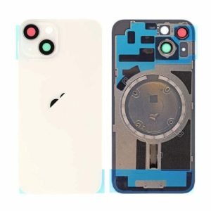 Tapa Trasera iPhone 14 - con Lentes de Camaras - BLANCO