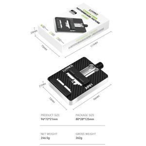 Holder Soporte Placa Fibra de Carbono LUOWEI LW-ap01