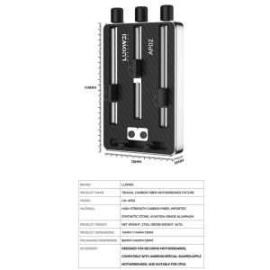 Holder Soporte Placa Fibra de Carbono LUOWEI LW-ap02 Grande