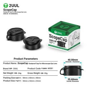 Par de Gomas para Oculares Microscopio 2UUL Scope Cap