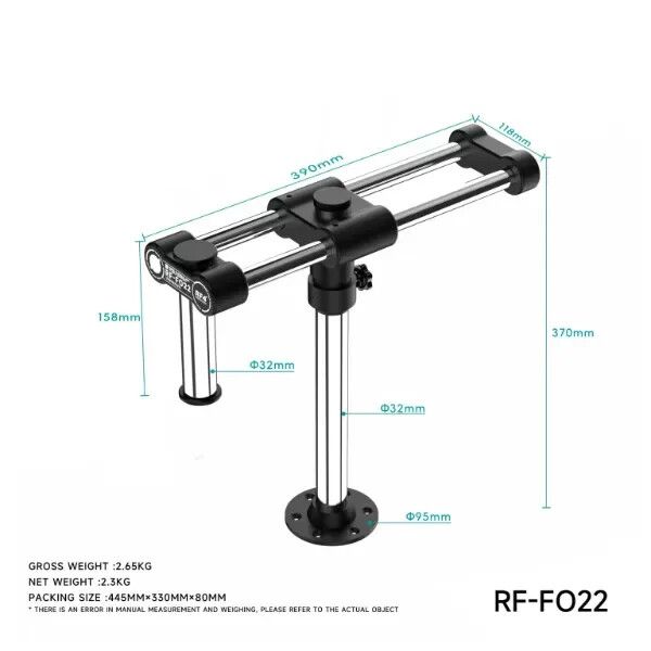 Soporte Brazo Doble Microscopio Rf4 Rf-022 Soporte Brazo Doble Microscopio RF4 Fo-022