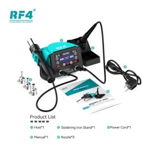 Estacion de Soldado 2 en 1 Aire Caliente Cautin RF4-h7