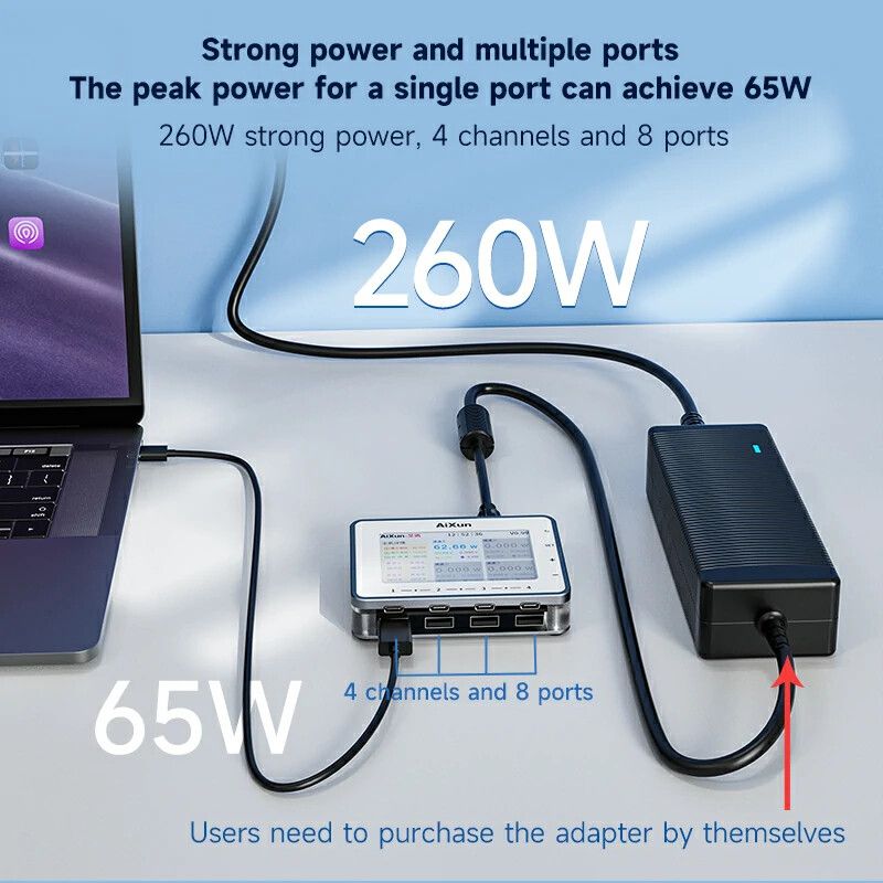 Multicargador Hub Carga USB C Aixun PF26 PD QC Multicargador Hub Carga USB C AIXUN PF26 PD QC