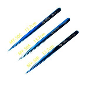 Brusela Tweezer Pinza Recta Fina Plana MAYUAN MY50B