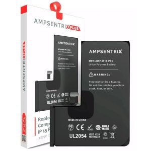 Bateria iPhone 15 Pro Pre ProgramadaAmpSentrix Plus