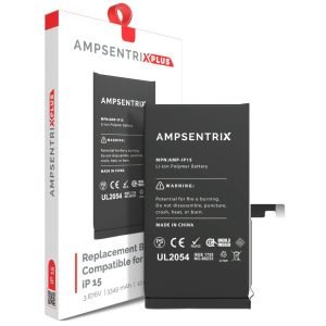 Bateria iPhone 15 Pre Programada AmpSentrix Plus