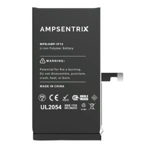 Bateria iPhone 15 Pre Programada AmpSentrix Plus