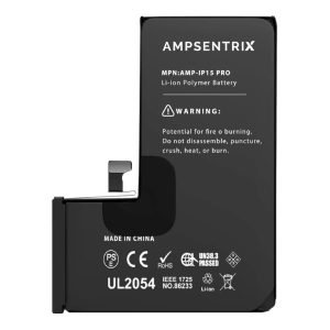 Bateria iPhone 15 Pro Pre ProgramadaAmpSentrix Plus