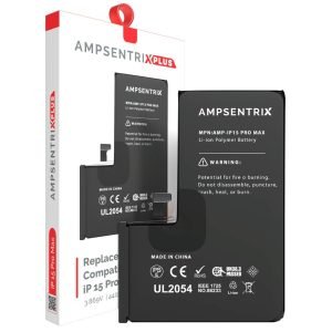 Bateria iPhone 15 Pro Max Pre Programada AmpSentrix Plus