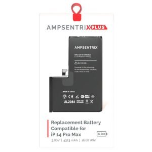 Bateria iPhone 14 Pro Max Pre Programada AmpSentrix Plus