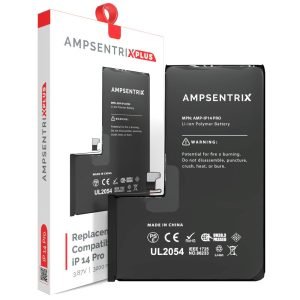 Bateria iPhone 14 Pro Pre Programada AmpSentrix Plus