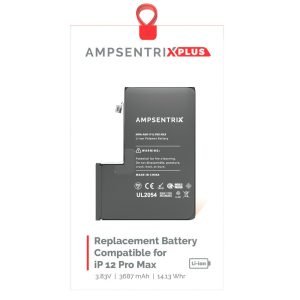 Bateria iPhone 12 Pro Max Pre Programada AmpSentrix Plus