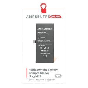Bateria iPhone 13 Mini Pre Programada AmpSentrix Plus
