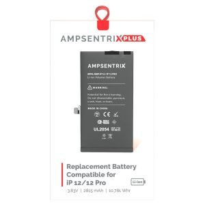 Bateria iPhone 12-12 Pro Pre Programada AmpSentrix Plus
