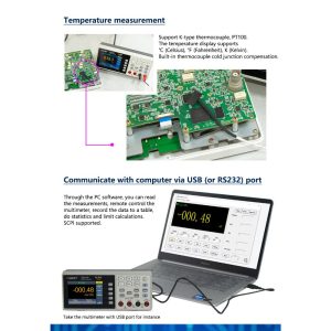 Multimetro Digital de Banco Tester Autorango OWON XDM1041