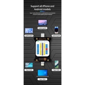 Medidor USB Dock Test Digital Tipo C Lighting YCS