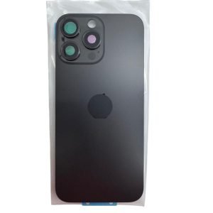 Tapa Trasera iPhone 16 Pro Max - con Lentes de Camaras - NEGRO