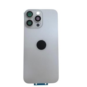 Tapa Trasera iPhone 16 Pro Max - con Lentes de Camaras - BLANCO