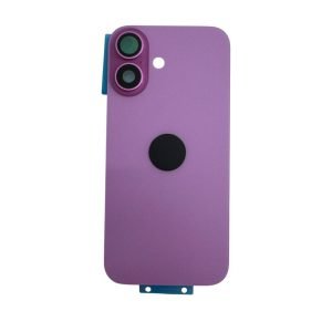 Tapa Trasera iPhone 16 - con Lentes de Camaras - ROSA