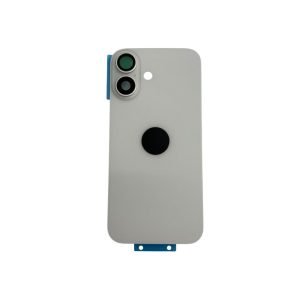 Tapa Trasera iPhone 16 con Lentes de Camaras - BLANCO