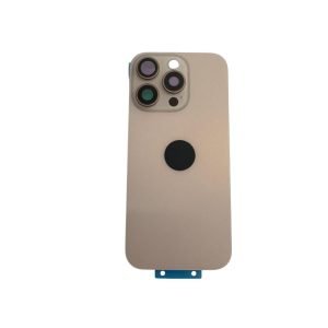 Tapa Trasera iPhone 16 Pro - con Lentes de Camaras - DORADO