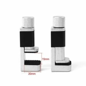 Set 4 Prensas Aluminio Sujetadores de Pantallas YAXUN