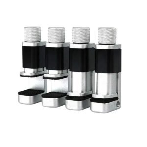 Set 4 Prensas Aluminio Sujetadores de Pantallas YAXUN