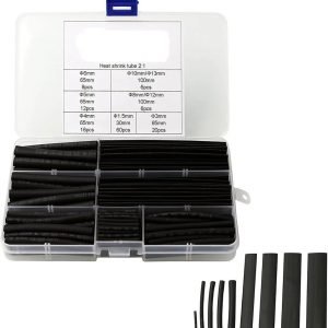 Kit Combo Tubo Termocontraible NEGRO 140 Pcs