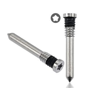 Tornillos de Abajo iPhone Serie 15 White Titanium