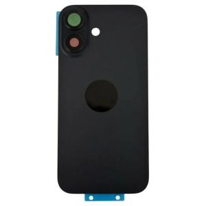 Tapa Trasera iPhone 16 - con Lentes de Camaras - NEGRO