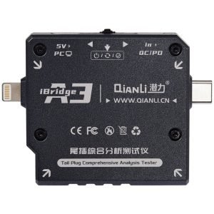 Tester Diagnóstico Lightning Ibridge Medidor USB Dock Test QIANLI A3