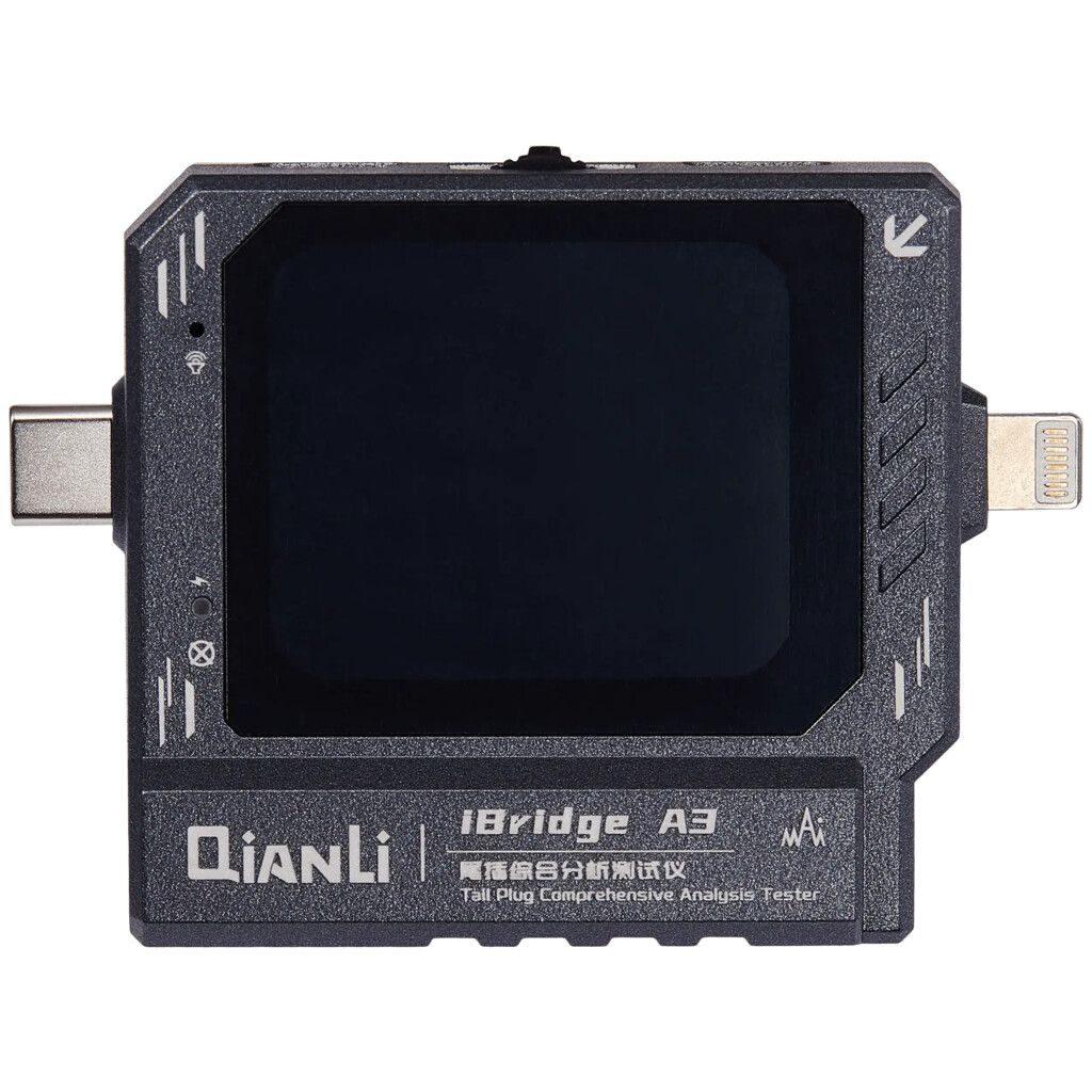Tester Diagnóstico Lightning Ibridge A3 Tester Diagnóstico Lightning Ibridge Medidor USB Dock Test QIANLI A3