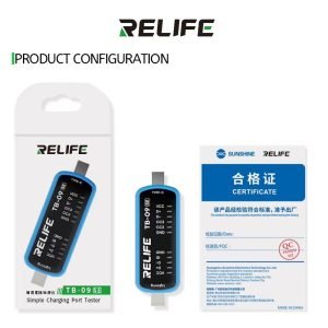 RELIFE Tb09 Tb-09 SE Tester Puerto de Carga Dock Test