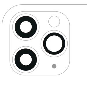 Vidrio Lente Camara iPhone 11Pro - Pro Max Zafiro Original
