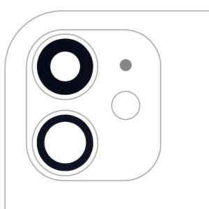Vidrio Lente Camara iPhone 11 Zafiro Original