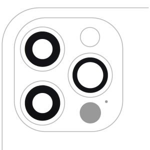 Vidrio Lente Camara iPhone 12 Pro Zafiro Original